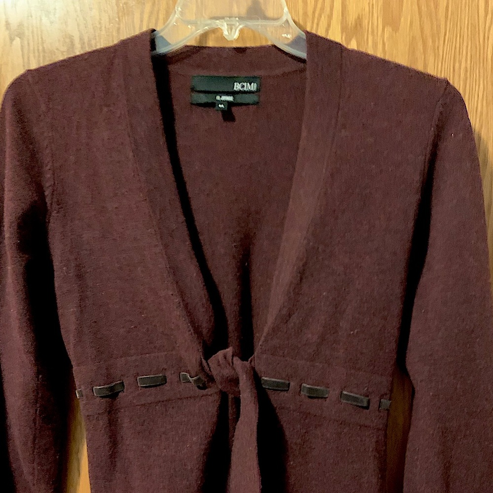 Burgundy Cardigan